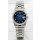 Rolex Day Date Silver Swiss Replica Watch in Blue Dial