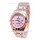 Rolex Day Date Pink Mother of Pearl swiss Replica Watch in Diamond Markers