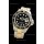 Rolex GMT Master II Swiss Replica Two Tone Gold Watch in Black Dial