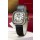 Coussin De Cartier Steel Watch Swiss Replica Watch Black Strap 