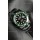 Rolex Submariner Blaken DLC Coated Swiss Replica Watch in Green Bezel