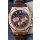 Audemars Piguet Royal Oak Chronograph Rose Gold Brown Dial Leather Strap Swiss Replica Watch