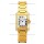 Cartier Tank Anglaise Yellow Gold Watch in Steel Strap Diamonds Bezel Swiss Quartz Watch 30MM