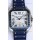 Santos De Cartier 1:1 Blue DLC Bezel Swiss Replica Watch 40MM - Rubber Strap