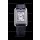 Cartier Tank Reversible Swiss Quartz Replica Watch in Steel Casing - Black Strap