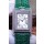 Cartier Tank Reversible Swiss Quartz Replica Watch in Steel Casing - Green Strap