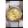 Omega De Ville Floral Dial Swiss Quartz Movement in Two Tone Casing - Gold Dial