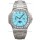 Patek Philippe Nautilus 5740 Perpetual Calendar White Gold Tiffany Dial Diamonds Bezel Swiss Replica Watch 