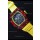 Richard Mille RM35-01 One Piece Red Forged Carbon Case Watch in Yellow Strap