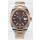 Rolex Super Clone Datejust ETA 3235 Movement 41MM Two Tone Rose Gold Plating Brown Dial Watch
