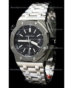 Audemars Piguet Royal Oak Scuba Swiss Watch in Black Dial