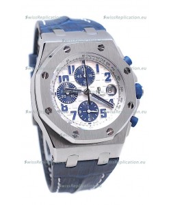 Audemars Piguet Royal Oak Offshore Navy Edition Swiss Watch in White Dial