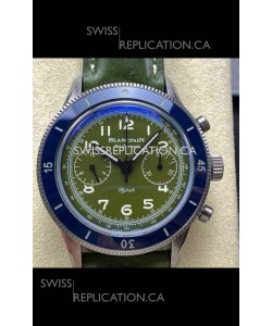 Blancpain Air Command Steel Casing Blue Bezel Super Clone Watch 