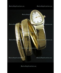 Bvlgari Serpenti Ladies Watch in Japanese Quartz Movement - Gold Plated Case