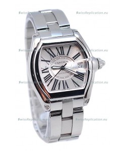 Cartier Roadster Swiss Ladies Swiss Watch in Silver Dial