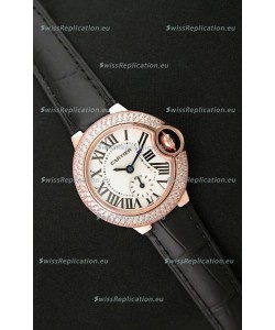 Cartier Swiss Ladies Replica Watch in Rose Gold Casing