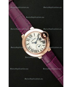 Cartier Swiss Ladies Replica Watch in Rose Gold Casing