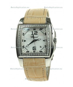 Chopard Two O Ten Ladies Swiss Replica Watch in Yellow Strap