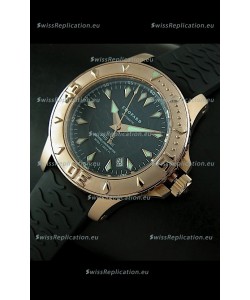 Chopard LUC Pro One Chronometer Swiss Replica Rose Gold Watch in Black Dial