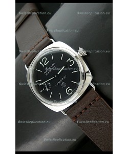 Panerai PAM380 Radiomir Black Seal Swiss Automatic Replica Watch in Brown Strap