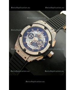 Hublot Big Bang King Power Skeleton Swiss Watch Diamonds Casing