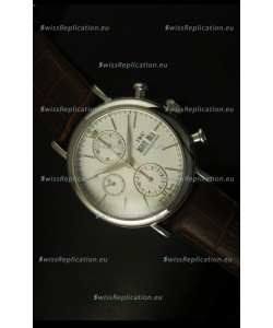 IWC Portofino Chronograph Swiss Watch in Steel Case White Dial
