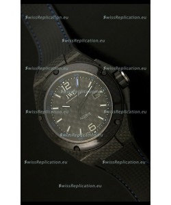 IWC Ingenieur Carbon Casing Swiss Replica Watch in Black Carbon Dial