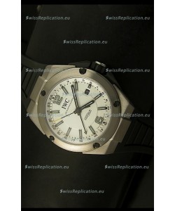 IWC Ingenieur Full Titanium Swiss Replica Watch in White Dial