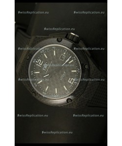 IWC Ingenieur Carbon Casing Swiss Replica Watch in Black Carbon Dial