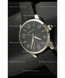 Mont Blanc Timewalker Swiss Automatic Watch in Black Dial - Ultimate Mirror Replica