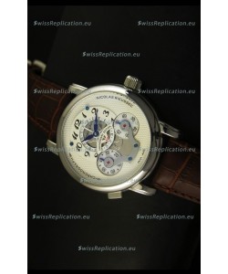 Mont Blanc Nicolas Riessec Stainless Steel Case in White Dial