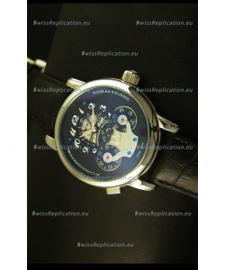 Mont Blanc Nicolas Riessec Stainless Steel Case in Black Dial