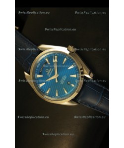 Omega Seamaster Aqua Terra Co-Axial Day Date Leather Swiss Watch