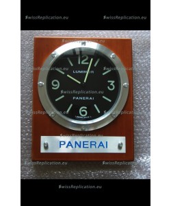 Panerai PAM255 Teak Wood Wall Clock White Dial - 1:1 Mirror Replica