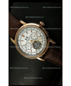 Patek Philippe Complications Tourbillon Japanese Replica Watch in Pink Gold
