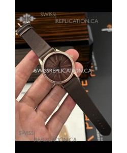 Patek Philippe Calatrava 4997 Rose Gold Brown Dial Super Clone Watch 