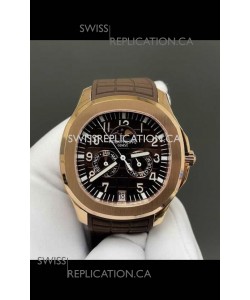 Patek Philippe Aquanaut 5261 Rose Gold Brown Dial Swiss Replica Watch