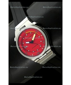 Porsche Design Diver Swiss Titanium Watch in Red Dial - Ultimate Mirror Replica
