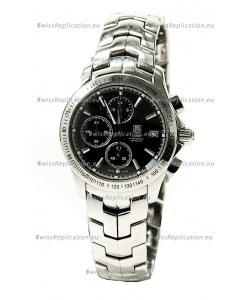 Tag Heuer Link 200 Meters Japanese Replica Quartz Watch in Black Dial