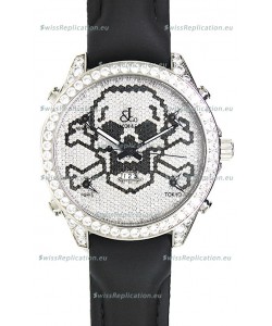 Jacob & Co. The Five Time Zone Skeleton Swiss Replica Watch in Diamonds