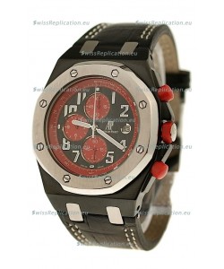 Audemars Piguet Royal Oak Offshore Limited Edition SingaporeGP 2008 Japanese PVD Watch in Black Dial