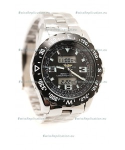 Breitling Chronograph Chronometre Replica Steel Watch in Ceramic Bezel