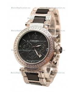 Cartier Pasha Seatimer Swiss Replica Diamonds Watch