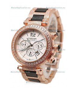 Cartier Pasha Seatimer Swiss Replica Diamonds Watch
