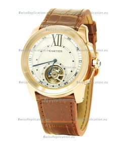 Calibre de Cartier Flying Tourbillon Japanese Replica Watch