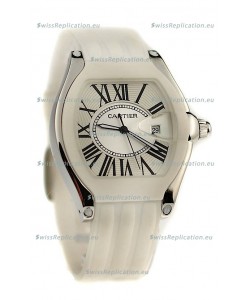 Cartier Roadster Japanese Replica Watch in White