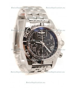 Breitling Chronograph Chronometre Swiss Replica Watch in Black Dial