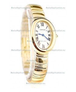 Cartier Baignoire Ladies Japanese Replica Gold Watch