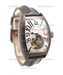 Franck Muller Aeternitas Tourbillon Swiss Replica PVD Watch in White Dial