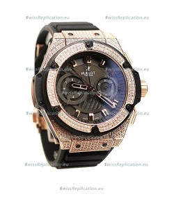 Hublot Gold Big Bang King Power Diamond Swiss Replica Watch